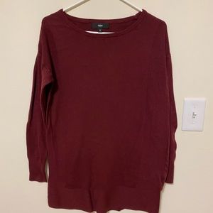 Mossimo Maroon Leggings Sweater